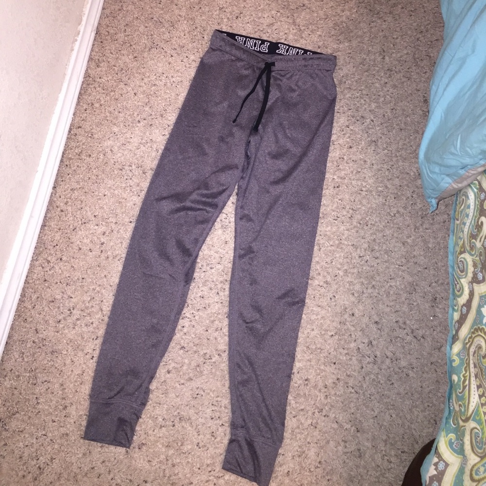 PINK grey leggings
