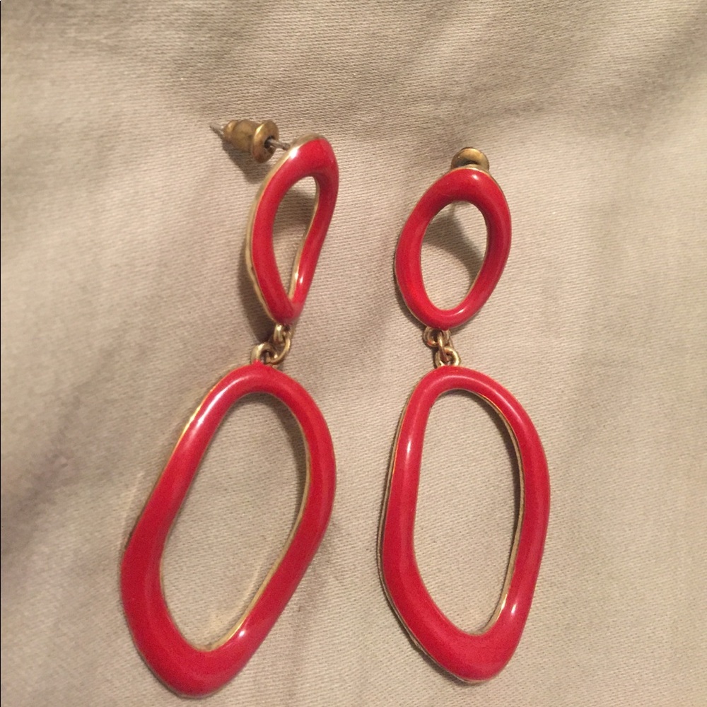 Red earrings!