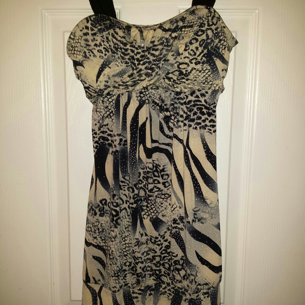 Charlotte Russe Animal print blouse-M