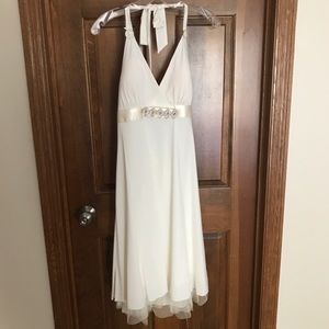 White cocktail dress