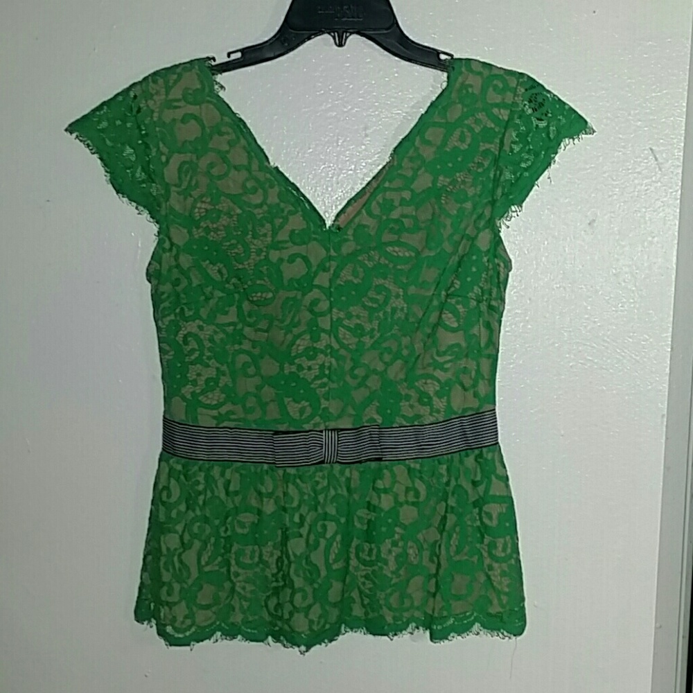 Green blouse