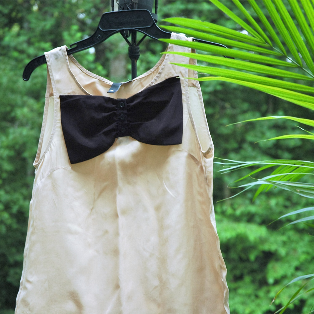 Knee length bowtie dress