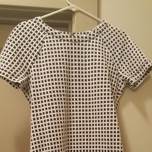 Lou and Grey white and navy dress size small