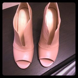 Buttery soft leather heels -Nine West Nude