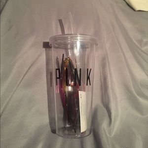 Brand New PINK Victoria Secret Tumbler/Sunglasses