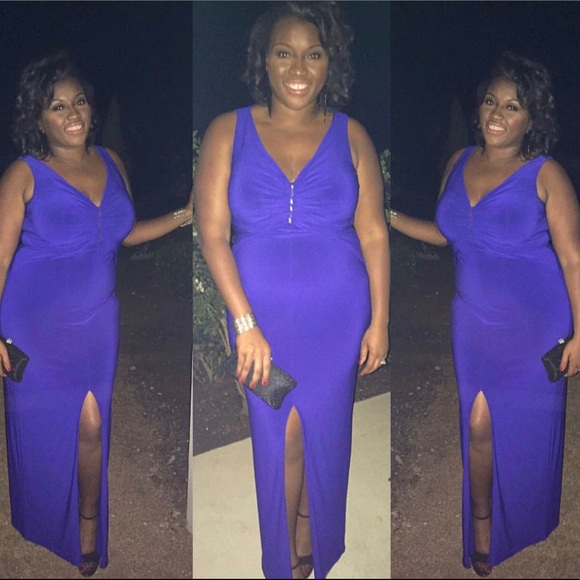 Ralph Lauren: Blue Evening Gown - Picture 6 of 6