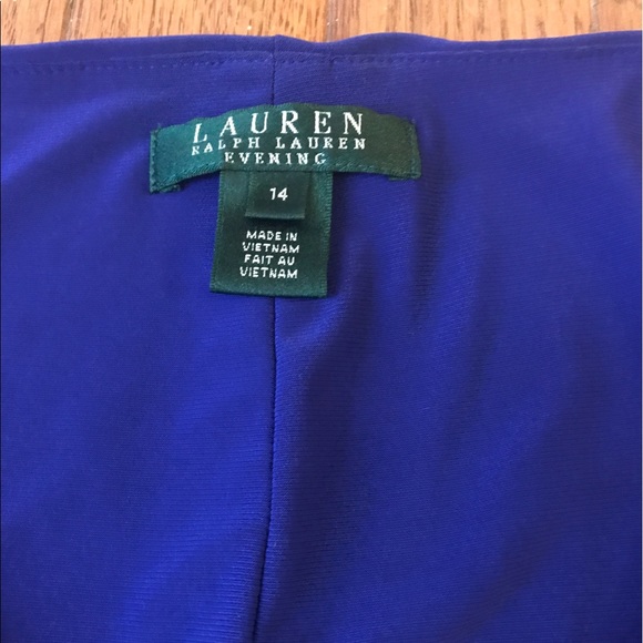 Ralph Lauren: Blue Evening Gown - Picture 4 of 6