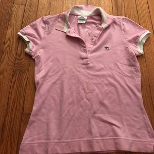 Vintage pink Lacoste polo