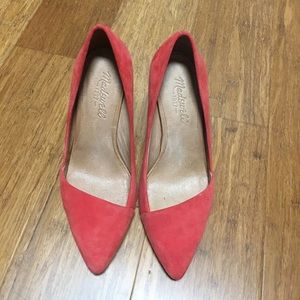 Madewell suede pumps size 6