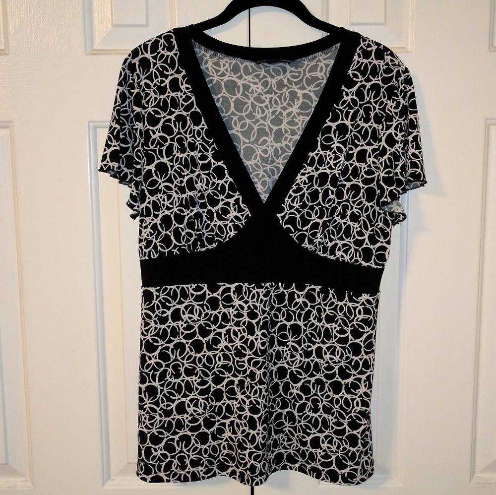 Large AB Studio V-Neck Top
