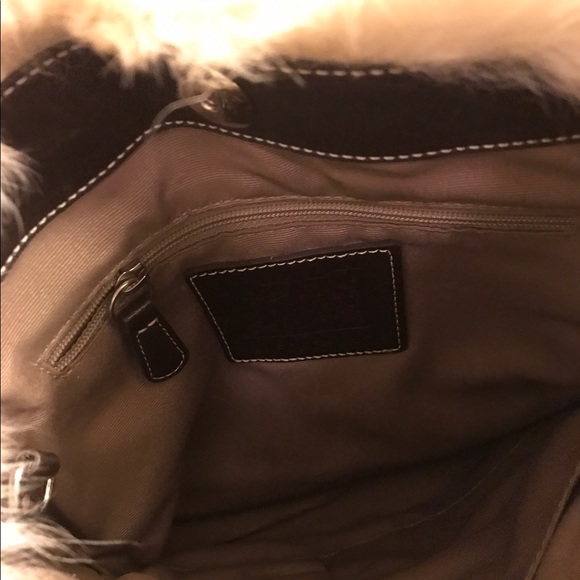 Authentic Coach Purse (With Fur) - Picture 2 of 3