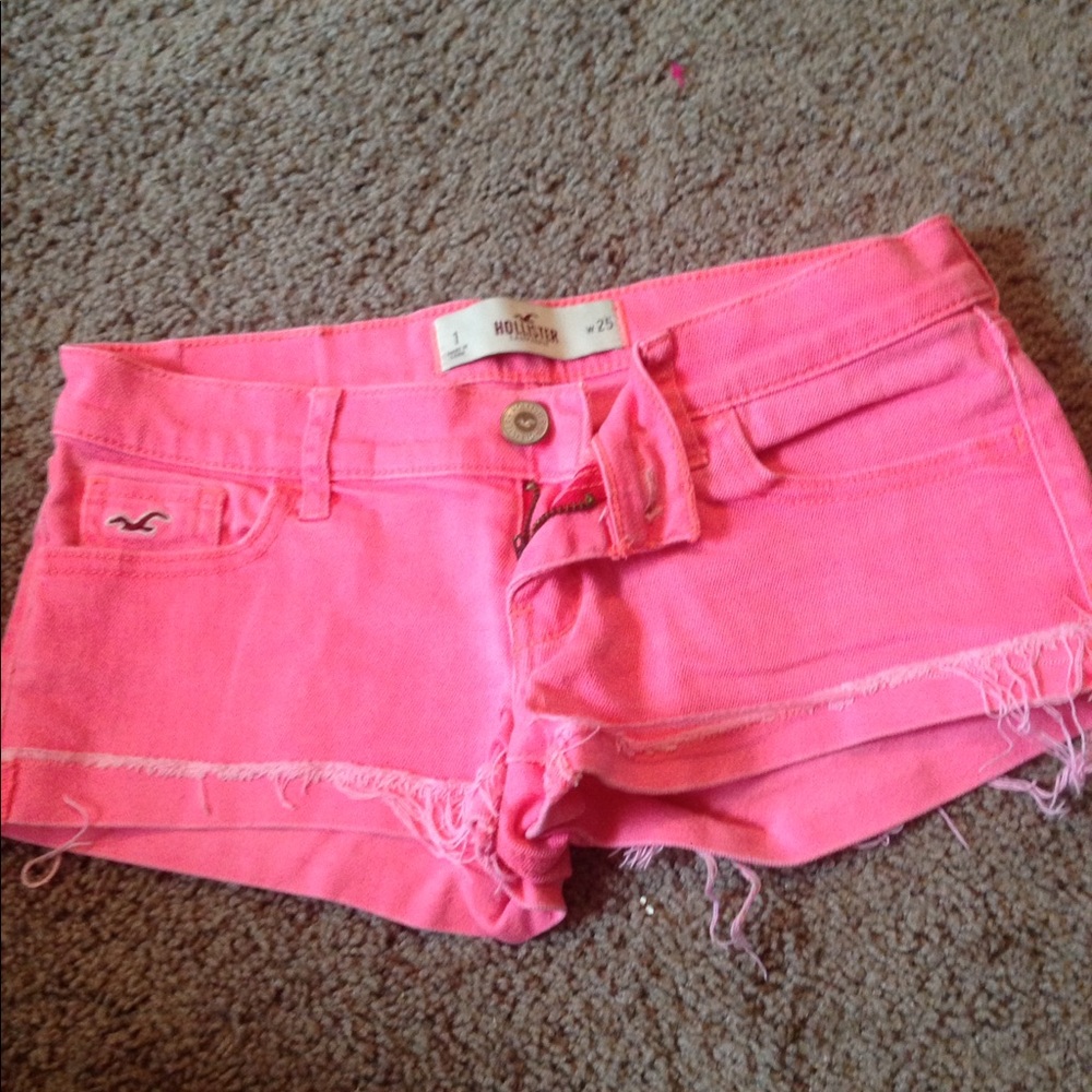 Pink Hollister Jean Shorts