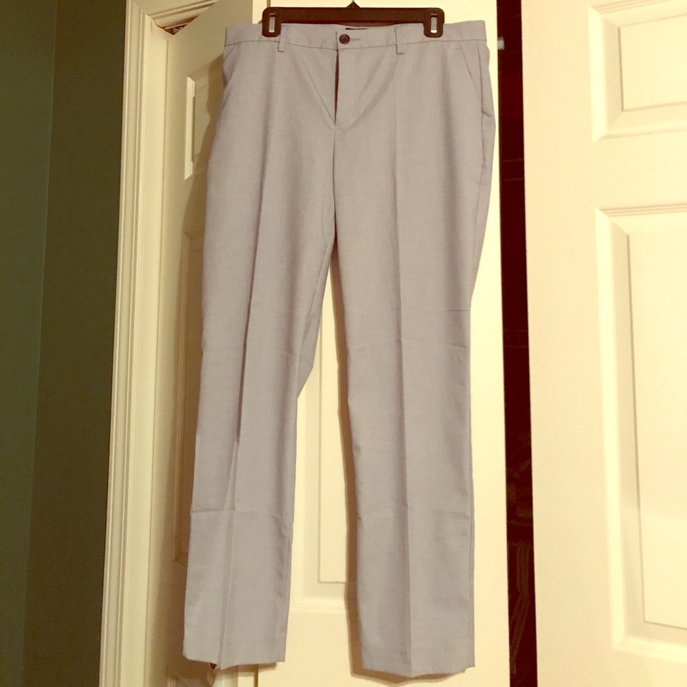 Gray Banana Republic straight leg trousers