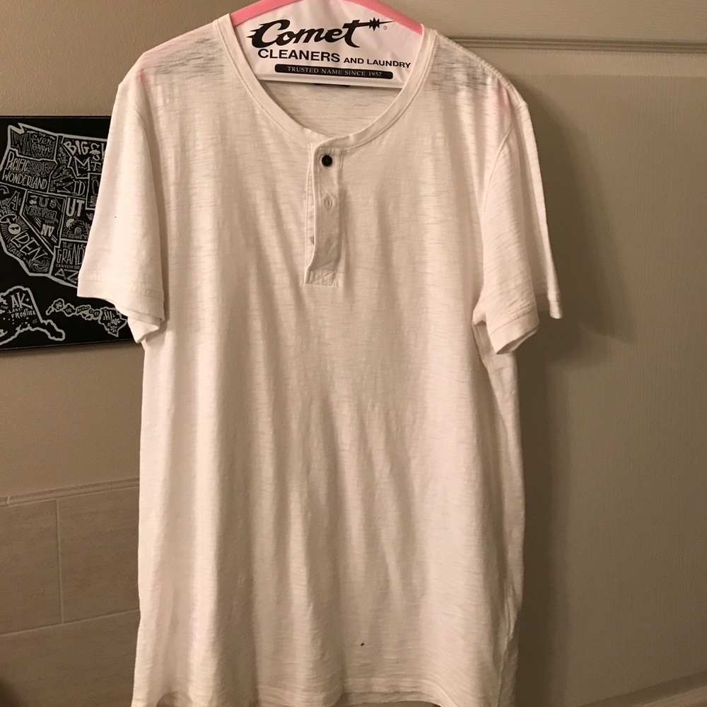 Vince Short Sleeve Henley Shirt