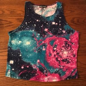 Galaxy Crop Top