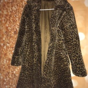 Leopard long coat