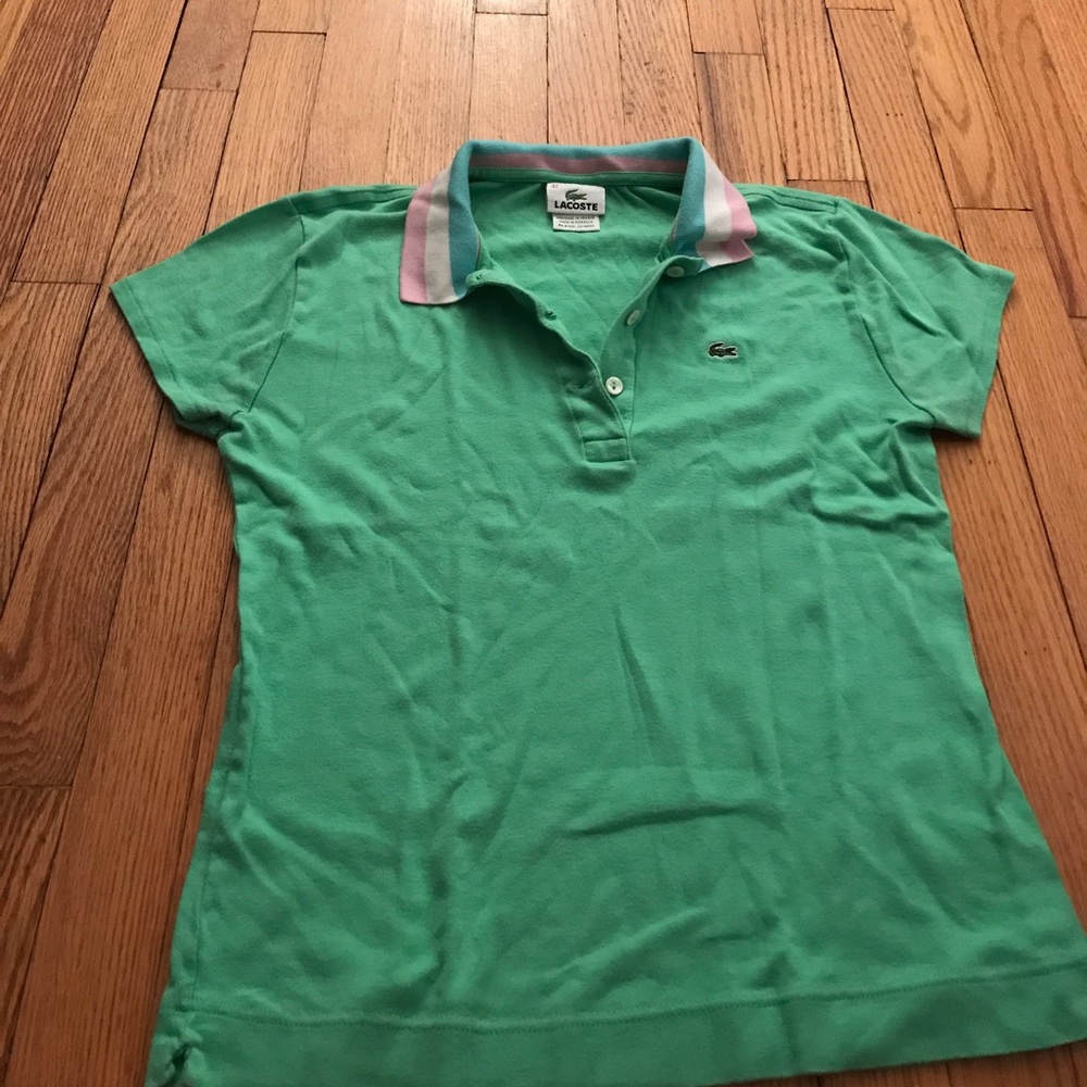 Green Lacoste Polo