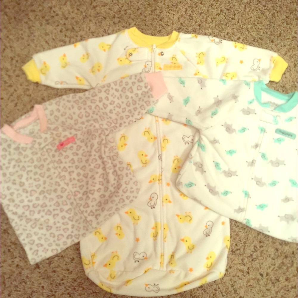 Sleeved blanket onesie.
