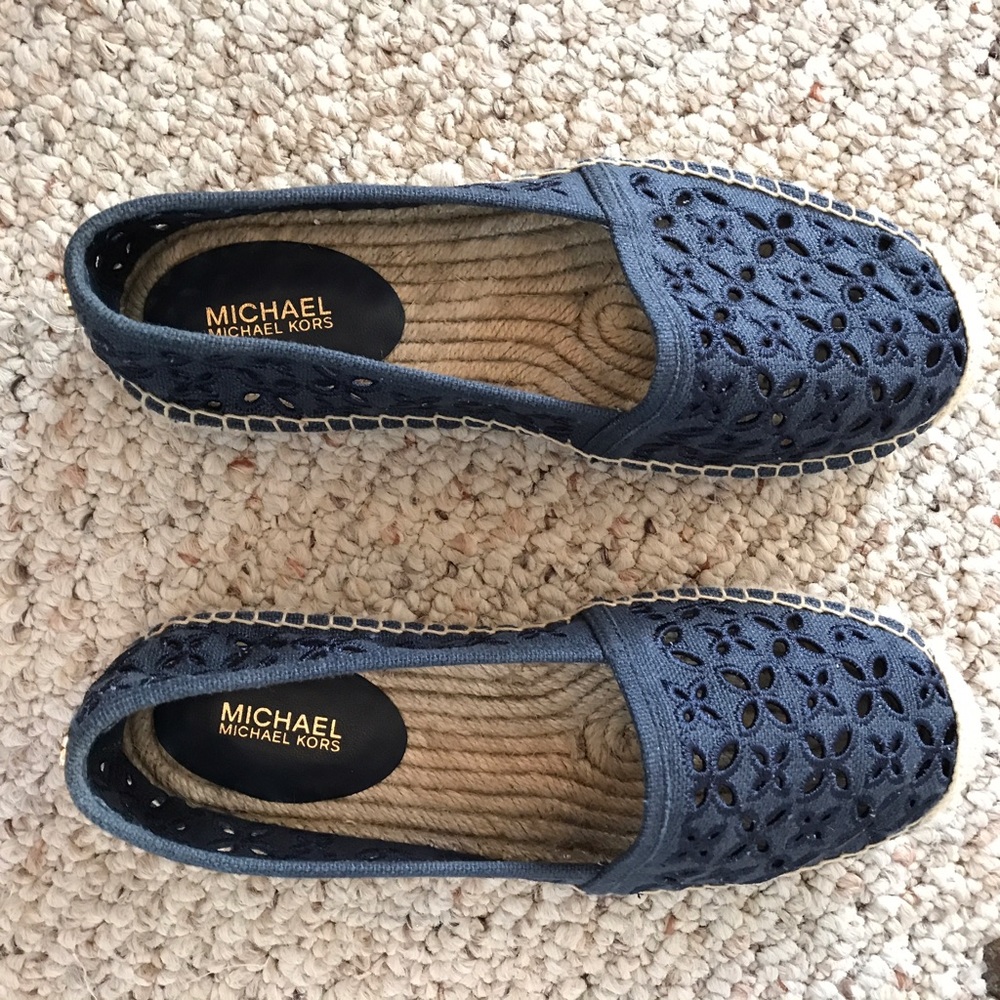 Michael Kors espadrilles Darcy Slip Navy Blue NWT