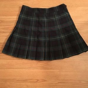 Brand new AA green plaid tennis skirt