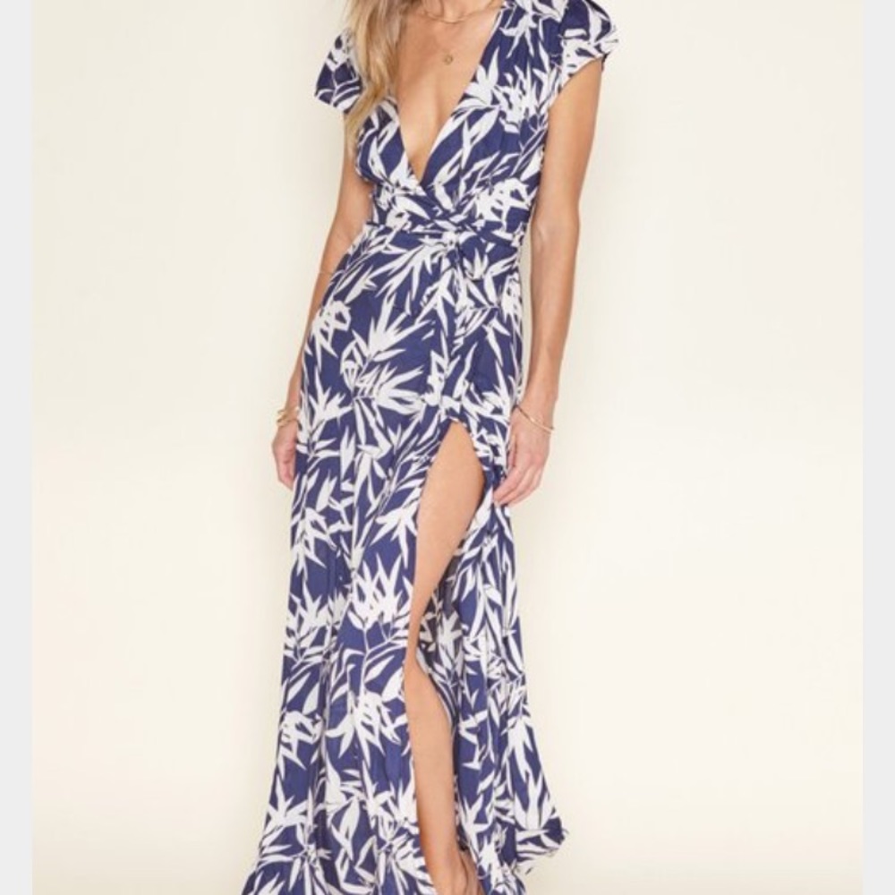 Amuse Society - Provence maxi wrap dress