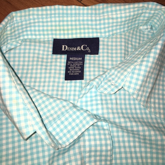 Denim & Co. Button Down - Picture 2 of 3