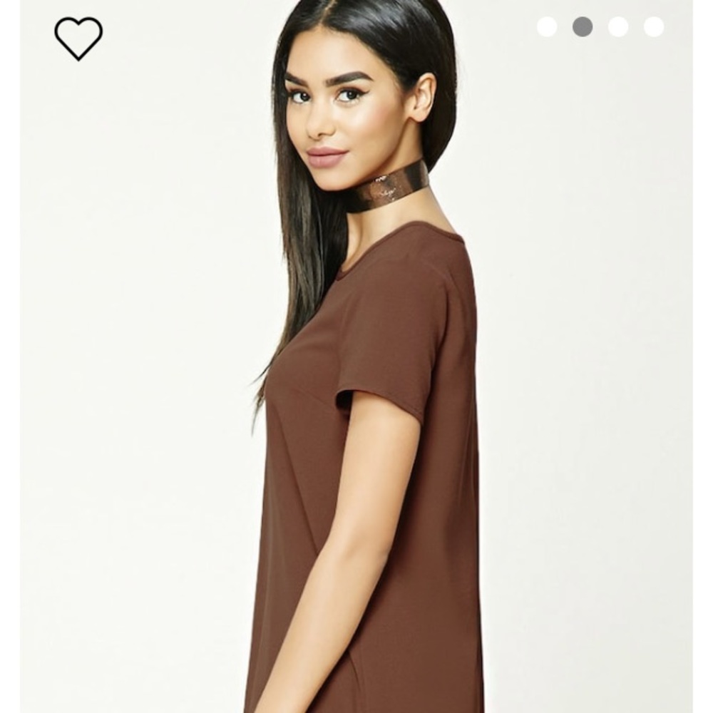 Keyhole Back Sway Fall Dress (Rust Colour)