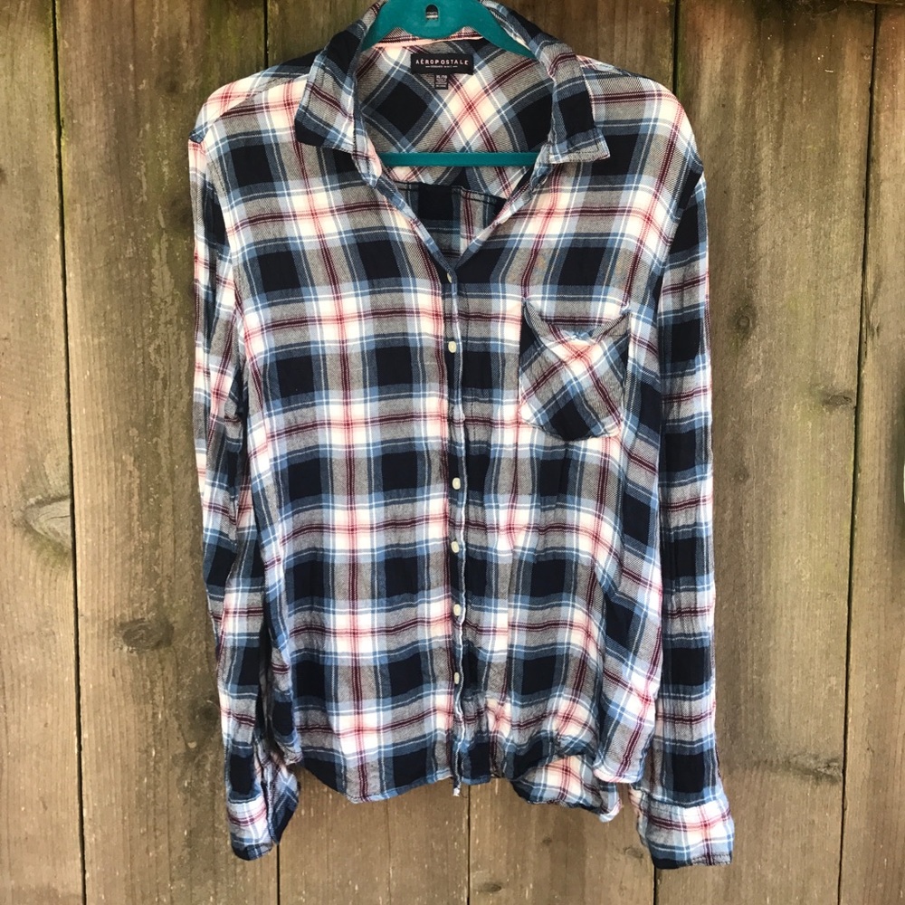 Aeropostale Blue Flannel