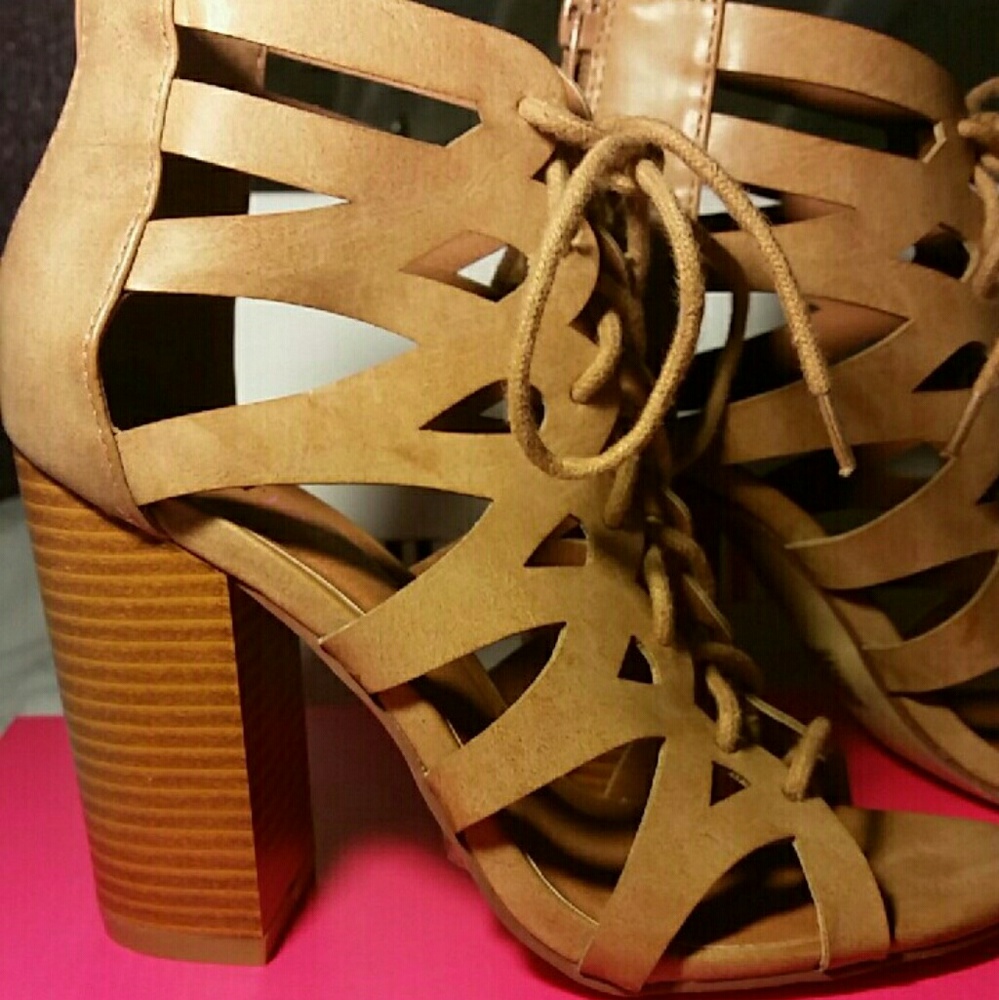 Lace up heels