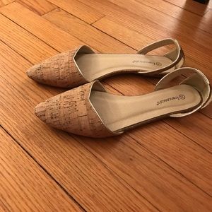 Cork slip on shoes