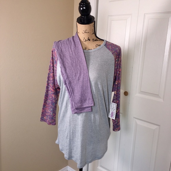 LuLaRoe Pants - NWT LuLaRoe Outfit Randy Tee Lavender Leggings