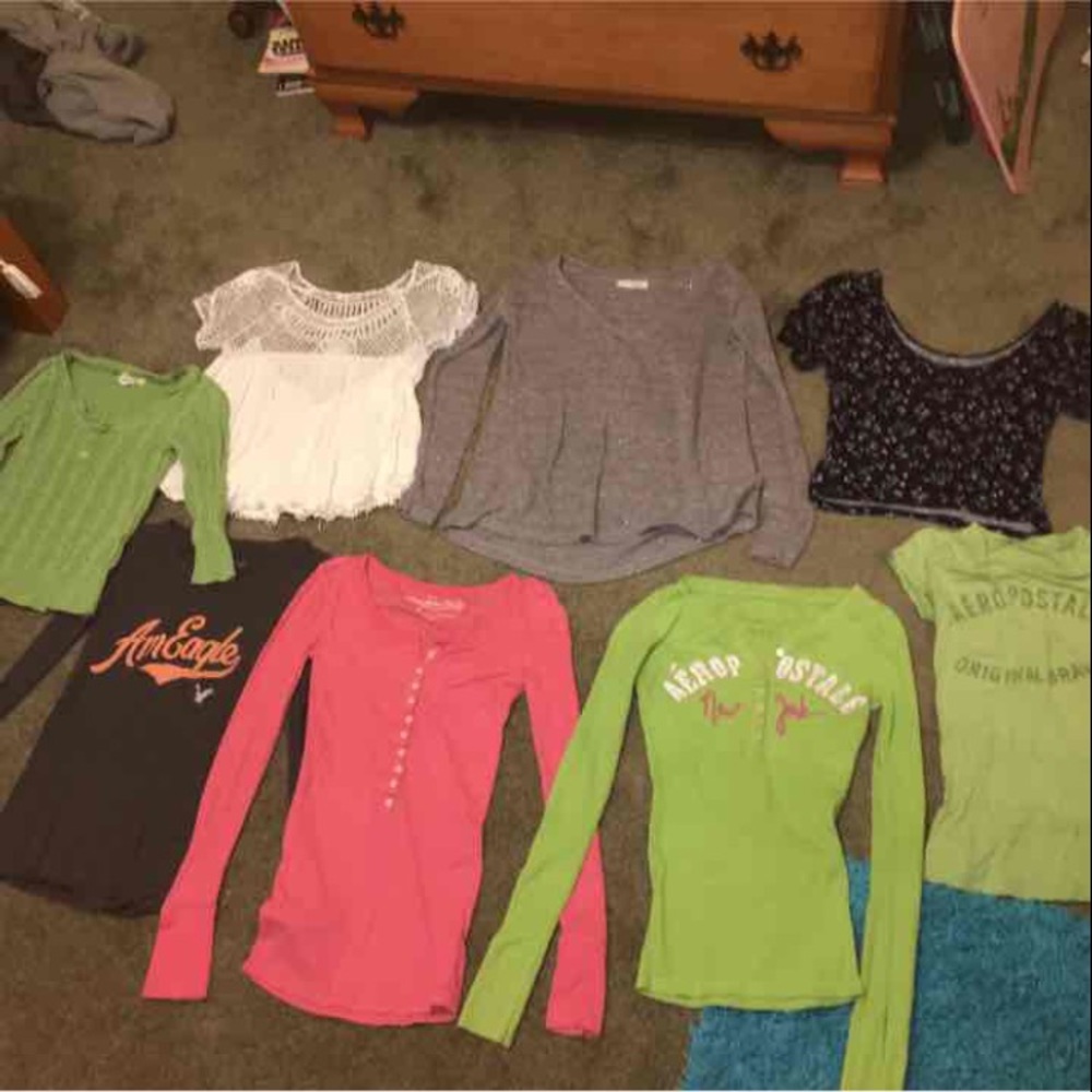 All AEROPOSTALE & AEO Shirts bundle