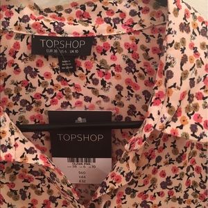 TOPSHOP floral blouse