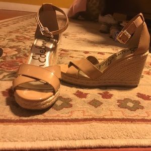 Sam Edelman nude wedges size 6.5
