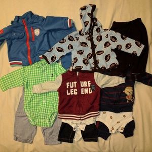 Lot of 5 Boys Fall/Winter Outfits