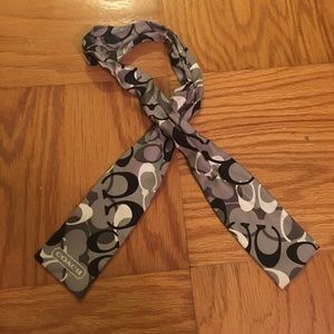 Coach silk skinny scarf