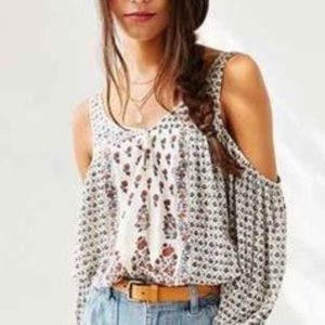 Romantic ecote off the shoulder blouse