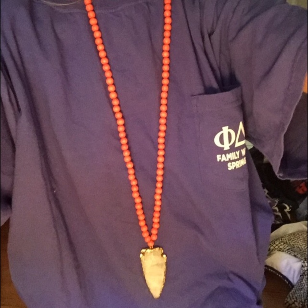 Boho Beads arrowhead necklace