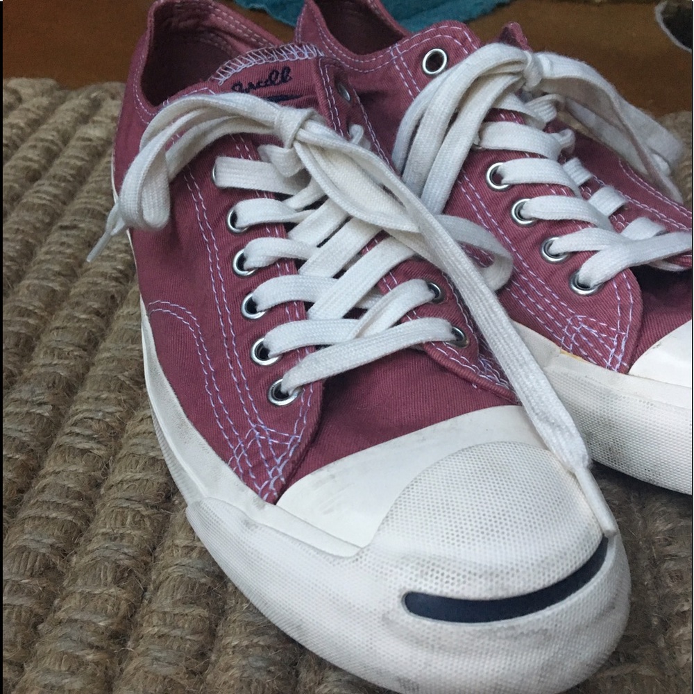 Burgundy Jack Purcell sneakers