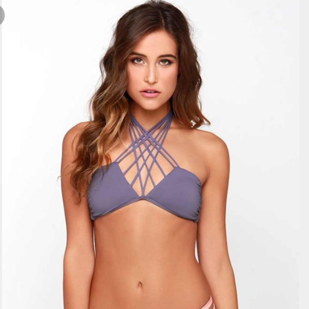 O'Neill strappy bandeau & tie side bottoms
