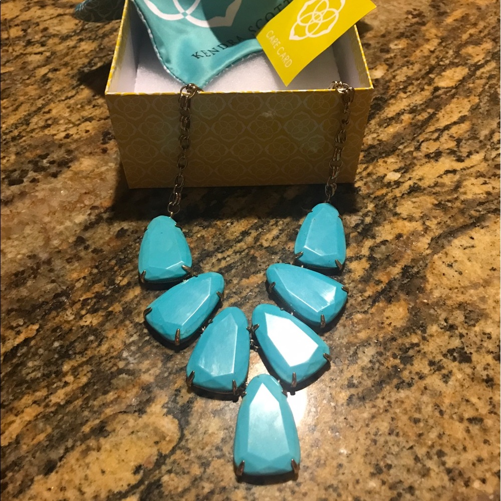 Kendra Scott Teal Harlow Necklace