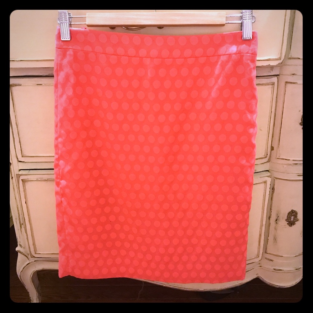 Pink Dot Pencil Skirt