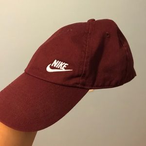 Maroon Nike cap