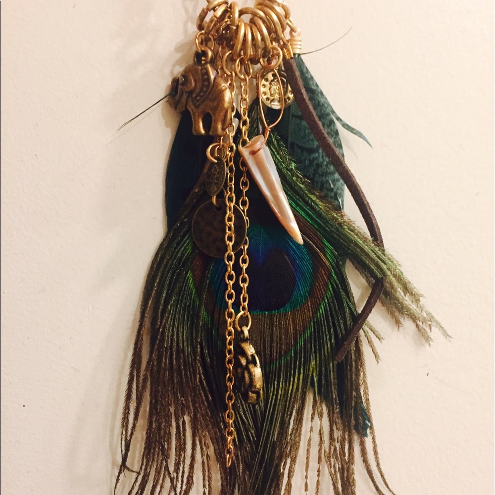 SALE ! ✨Peacock feather necklace