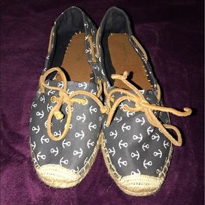 Sperry Navy Anchor Espradille Boat Shoes