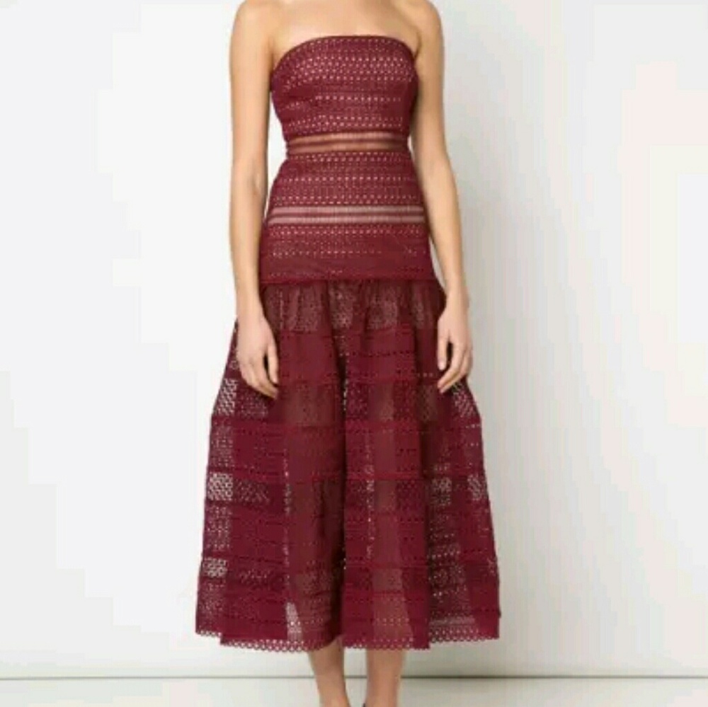 SOLD!!!  Self Portrait Strapless Lace Bustier