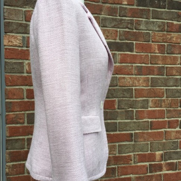 🦋SOLD ON VESTIARE🦋 Lafayette148 Notched Collar 2 Button Pockets Tweed - Picture 2 of 8