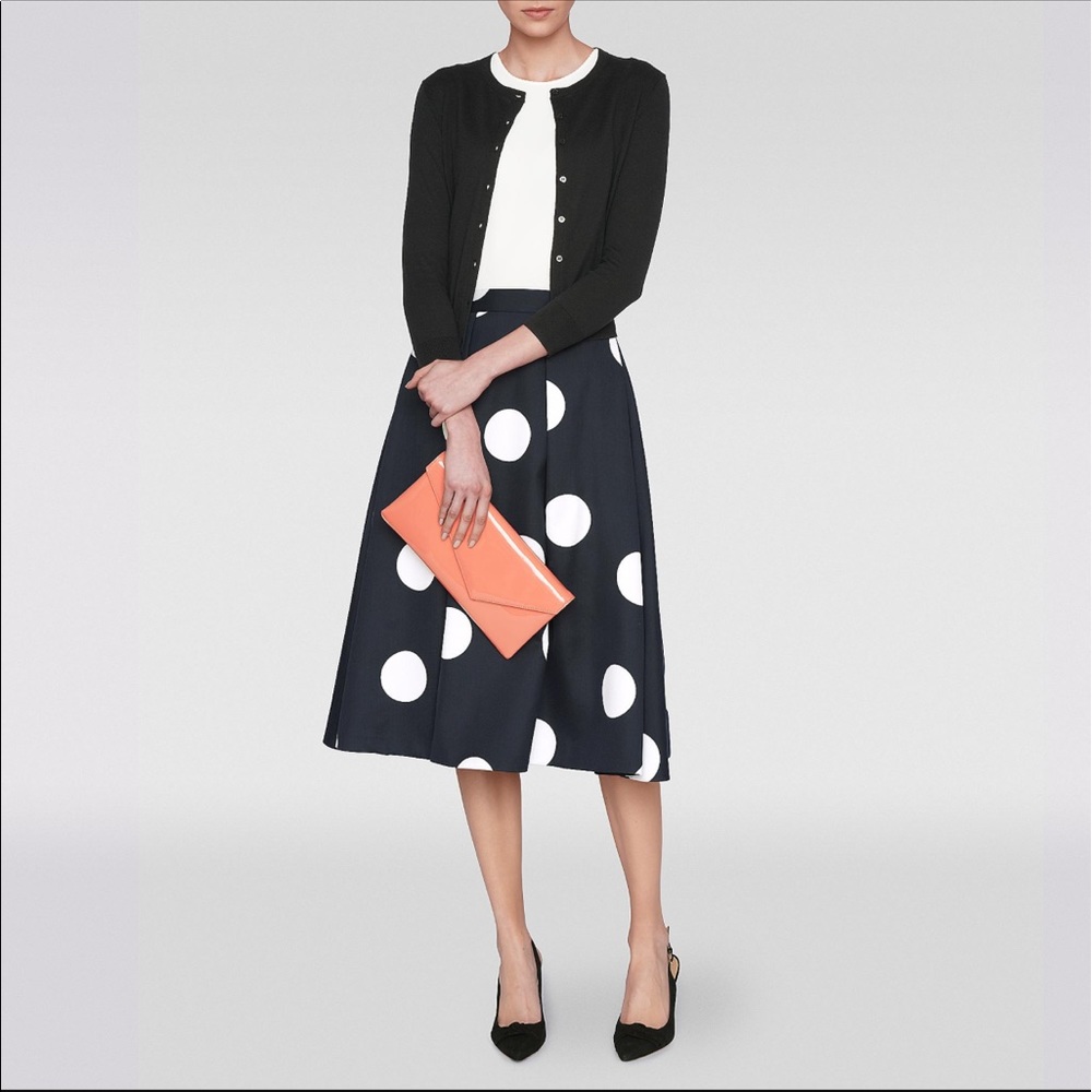 Inset pleat skirt