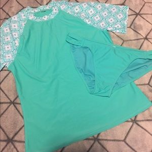 Old Navy Rash Guard and bottoms