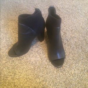 Vince open toe booties